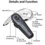 AJAHBGSMXD Wireless in-Ear Headphones Car Business General Mobile Phone Stereo Mini Bluetooth Headset