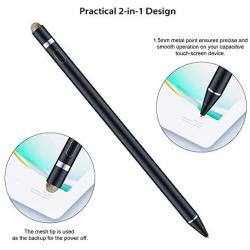 Active Stylus Compatible with Apple iPad, Homagical Stylus Pen for Touch Screens, Rechargeable Capacitive 1.5mm Fine Point iPad Pen Tablets Stylus with Pen Bag/Anti-friction Glove