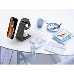 Wireless Charger 3 in 1 Charging Station for Apple Watch Series 5/4/3/2/1 and Airpods 1/2/Pro Fast Wireless Charger Stand Qi Charging Dock for iPhone 11/Xs/X Max/XR/X/8/8Plus/Samsung S9/Note 9