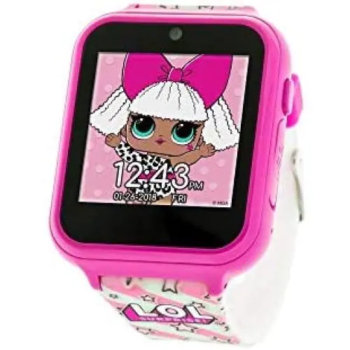 L.O.L. Surprise! Touch-Screen Smartwatch, Built in Selfie-Camera, Easy-to-Buckle Strap, Pink Smart Watch - Model: LOL4104 L.O.L. Surprise! Touch-Screen Smartwatch, Built in Selfie-Camera, Easy-to-Buckle Strap, Pink Smart Watch - Model: LOL4104