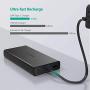 Portable Charger RAVPower 20100mAh USB C 45W Power Bank PD 3.0 iSmart Power Delivery (Type C 30W Input 45W Output) External Battery Pack for iPhone, Ipad Pro, MacBook, Switch, Galaxy Note 10 and More