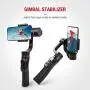 3-Axis Gimbal Handheld Stabilizer with Tripod Support for Smartphone iPhone Camera Anti-Shake Handle Stick Gyro for Selfie Vlog Youtuber Live Video Recording