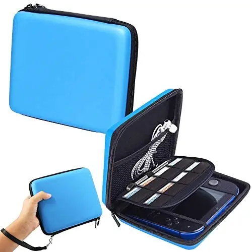 Storage Organizer Carrying Case Compatible for Nintendo 2DS - Pinowu Storage Pouch Bag Case with Double Zipper and 8 Game Holders Compatible Nintendo 2DS (Blue) Storage Organizer Carrying Case Compatible for Nintendo 2DS - Pinowu Storage Pouch Bag Case with Double Zipper and 8 Game Holders Compatible Nintendo 2DS (Blue)