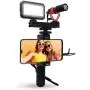 Movo Smartphone Kit Bundle with VXR10 Microphone, Grip and LED Light