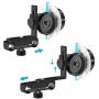 Neewer Follow Focus with Gear Ring Belt for Canon Nikon Sony and Other DSLR Camera Camcorder DV Video Fits 15mm Rod Film Making System,Shoulder Support,Stabilizer,Movie Rig(Blue+Black)