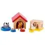 Family Pets Wooden Dollhouse Animal Set by Hape | Complete Your Wooden Dolls House with Happy Dog, Cat, Bunny Pet Set with Complimentary Houses and Food Bowls Family Pets Wooden Dollhouse Animal Set by Hape | Complete Your Wooden Dolls House with Happy Dog, Cat, Bunny Pet Set with Complimentary Houses and Food Bowls