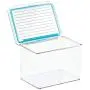 mDesign Airtight Stackable Plastic Kitchen Cabinet Pet Food Storage Container - Attached Lid - Compact Bin for Pantry, Refrigerator, Freezer - BPA Free, Food Safe - Holds 2 Quarts, 2 Pack - Clear mDesign Airtight Stackable Plastic Kitchen Cabinet Pet Food Storage Container - Attached Lid - Compact Bin for Pantry, Refrigerator, Freezer - BPA Free, Food Safe - Holds 2 Quarts, 2 Pack - Clear