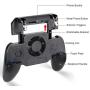 PUBG Mobile Controller 4000mAh, COCASES Power Bank Cooling Fan L1R1 Phone Trigger Game Joystick Grip Gamepad for 4.5-6.5 Phone