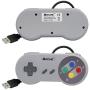 ARCHE USB Controller Compatible with Nintendo Super SNES Classic Mini, NES Classic, SNES Mini, 2 Pack - Colorful>//Free Joystick for Mobile Phone Game