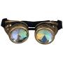 Steampunk Goggles Rainbow Crystal Glass Lens Kaleidoscope Goggles Perfect for Halloween,Cosplay,Photo Prop,Outdoor Sports