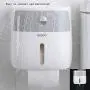 Luyy Self-Adhesive Toilet Paper Holder, Tissue Box Wall Mounted, Multifunction Bathroom Paper Holder, Waterproof Storage Box for Bathroom, Bedroom, Study Room and Kitchen Gray Luyy Self-Adhesive Toilet Paper Holder, Tissue Box Wall Mounted, Multifunction Bathroom Paper Holder, Waterproof Storage Box for Bathroom, Bedroom, Study Room and Kitchen Gray