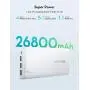 Portable Charger RAVPower 26800mAh Power Bank Battery Pack Total 5.5A Output External Battery 3 Ports Portable Phone Charger Compatible with iPhone 11 Pro Max SE iPad Samsung Galaxy S20 Note10 (White)