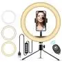 10" Selfie Ring Light with iPhone Tripod Stand & Cell Phone Holder for Live Stream/Makeup, Doosl Mini Led Camera Ringlight for YouTube Video/Photography Compatible with iPhone Xs Max XR Android 10" Selfie Ring Light with iPhone Tripod Stand & Cell Phone Holder for Live Stream/Makeup, Doosl Mini Led Camera Ringlight for YouTube Video/Photography Compatible with iPhone Xs Max XR Android
