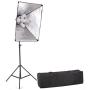 StudioFX 1000 Watt Large Photography Softbox Continuous Photo Lighting Kit 20" x 28" by Kaezi CHS5