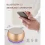 NUBWO Portable Bluetooth Speaker with Enhanced Bass and Stereo Sound, 8H Playtime, Bulti in Mic, Mini Wireless Speaker Portable for Phone, iPad, Mac, Tablet, Echo(Gold)