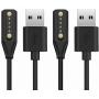[2-Pack] TUSITA Charger for Bose Frames Alto, Bose Frames Rondo - USB Magnetic Charging Cable 100cm - Audio Sunglasses Accessories