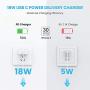UGREEN USB C Charger 18W PD Fast Charger Wall Type C Power Delivery for iPhone SE 11 Pro Max Xs Max XR X 8 Plus, AirPods Pro, iPad Pro, Google Pixel 3a XL, Samsung Galaxy S10+ S9+, LG V50 ThinQ G8