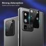 【3 Pack】 Camera Lens Screen Protector for Samsung Galaxy S20 Ultra 5G, 9H Tempered Glass HD Anti Scratch Bubble Free, Black Ultra Slim Stealth Camera Lens Protective Film for Galaxy S20 Ultra (6.9’’)