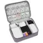 Portable Electronic Organizer Travel Accessories Cable Bag Universal Cord Storage Case Carrying for Charging Cable, Cell Phone, Power Bank,Mini Tablet(Gray) Portable Electronic Organizer Travel Accessories Cable Bag Universal Cord Storage Case Carrying for Charging Cable, Cell Phone, Power Bank,Mini Tablet(Gray)