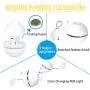 YOFUN Interactive Cat Toys, Automatic Cat Toy Ball, USB Charging Pet Toy, Built-in Spinning LED Light, Newest Version with 2 Lightening Modes & Attached Feather with Bell,Insert Catnip