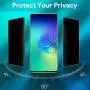 Galaxy S10 Plus Privacy Screen Protector [Tempered Glass] [Anti Spy] [Case Friendly] [Bubble Free] [Easy Installation] [Full Coverage] for Samsung Galaxy S10 Plus / S10+