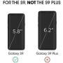 amFilm Glass Screen Protector for Samsung Galaxy S9, 3D Curved Tempered Glass, Dot Matrix with Easy Installation Tray, Case Friendly (Black)