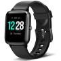 LETSCOM Smart Watch Fitness Tracker Heart Rate Monitor Step Calorie Counter Sleep Monitor Music Control IP68 Water Resistant 1.3" Color Touch Screen Activity Tracking Pedometer for Women Men