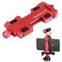 Ulanzi ST-03 Metal Smart Phone Tripod Mount with Cold Shoe Mount and Arca-Style Quick Release Plate for iPhone Xs X 8 7 Plus Samsung Huawei,Cell Phone Tripod Holder Clip Adapter (Red)