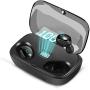 True Wireless Earbuds, BlueTEK T27 Bluetooth 5.0 Earbuds in-Ear TWS Stereo Headphones with Smart LED Display Charging Case IPX7 Waterproof 120H Playtime Built-in Mic with Deep Bass for Sports Work