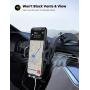 Dashboard Car Phone Mount - Lamicall Dash Mount Cell Phone Holder Stand for Car with Strong Suction Cup, Compatible with iPhone 11 Pro Xs Max XR X 8 7 6 Plus, 4-6.5 Phones