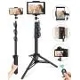 Phone Tripod, 51" Extendable Tripod Stand with Universal Cell Phone/Tablet Holder, Remote Shutter, Compatible with Smartphone & Tablet & Camera for Selfies/Video Recording/Vlogging/Live Streaming Phone Tripod, 51" Extendable Tripod Stand with Universal Cell Phone/Tablet Holder, Remote Shutter, Compatible with Smartphone & Tablet & Camera for Selfies/Video Recording/Vlogging/Live Streaming