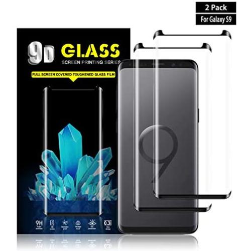 Galaxy S9 Screen Protector By YEYEBF, [2 Pack] Full Coverage Tempered Glass Screen Protector [9H Hardness] [3D Touch] [Bubble-Free] Screen Protector Glass For Samsung Galaxy S9