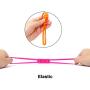HONBAY 8PCS Extended Edition Silicone Elastic Flashlight Torch Mount Fix Bands for Cycling Bike Bicycle
