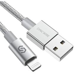 Syncwire iPhone Charger Lightning Cable 6ft [Apple MFI Certified] Upgraded Nylon-Braided High-Speed Charging&Sync Cord for iPhone 11/Xs Max/Xs/XR/X, 8 7 6s 6 Plus, SE 2020, iPad, iPod