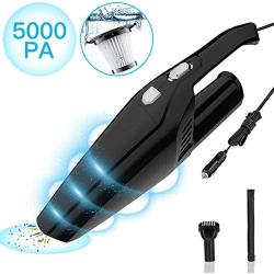 KUTIME Car Vacuum,5000PA car Vacuum Cleaner high Power,Car Accessories Handheld Vacuum Cleaner by 12V Car Socket, 2000mAh Battery Lithium, Used for Car Cleaning