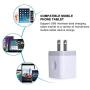 2.1A USB Wall Charger, FiveBox 5Pack Dual Port USB Adapter Wall Charger USB Plug Charging Block Charger Brick Charger Cube Charger Box Compatible iPhone 11/Xs/XR/X/8/7/6, Samsung, Android, LG, Moto