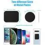 WizGear Mount Metal Plate with Adhesive for MagneticCradle-less Mount - 4 Pack, 2 Rectangle and 2 Round (Compatible with Magnetic Mounts) Black WizGear Mount Metal Plate with Adhesive for MagneticCradle-less Mount - 4 Pack, 2 Rectangle and 2 Round (Compatible with Magnetic Mounts) Black