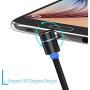 Utotrip Magnetic Charging Cable,(4-Pack,3ft,6ft,6ft,10ft) Universal 3 in 1 USB Magnetic Cable,Nylon Braided Phone Charger Cable Compatible with Micro USB,Type C and iProduct