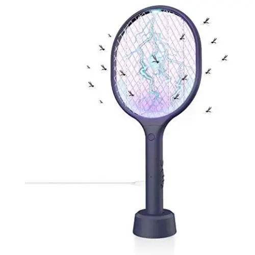 VANELC Bug Zapper, Mosquito Killer, USB Rechargeable Electric Fly Swatter Racket Zap for Home, Outdoor, Pest Insects Control, Safe to Touch with 3-Layer Safety Mesh(1 Pack) VANELC Bug Zapper, Mosquito Killer, USB Rechargeable Electric Fly Swatter Racket Zap for Home, Outdoor, Pest Insects Control, Safe to Touch with 3-Layer Safety Mesh(1 Pack)