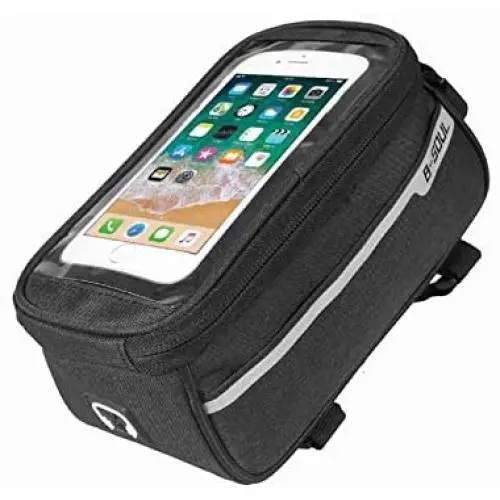 Roysberry Fathers Day Bicycle Accessories Bicycle Front Bag, Bicycle Bag, Waterproof Touch-Screen Bicycle Front Mobile Phone Frame Bag Holder, Great Gift for Fathers Day