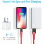 HARIBOL iPhone Charging Cable, 4Pack 3FT 6FT iPhone Charger Lightning Cable Nylon Braided Cable for iPhone 11,11 Pro,11 Pro Max, Xs, Max,XR, X,8 Plus,8,7 Plus,7,6 Plus,6,6S Plus,6s,iPad and More(Red)