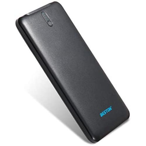BESTON 10000mAh Power Bank Portable Charger, Dual USB Max 2.1A Output, Ultra Slim External Battery for iPhone, iPad, Android Cell Phones and Tablets