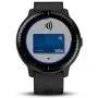 Beach Camera Garmin Vivoactive 3 Music GPS Smartwatch Black with Silver Hardware (010-01985-01) with 1 Year Extended Warranty