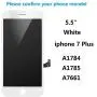 for iPhone 7 Plus Screen Replacement White LCD Screen 5.5" Touch Display 3D Digitizer Frame Assembly Set Compatible with A1661, A1784, A1785 with Screen Protector and Repair Tools Kit