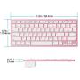 OMOTON Ultra-Slim Bluetooth Keyboard Compatible with iPad 10.2-inch/ 9.7-inch, iPad Air 10.5, iPad Pro 11/12.9, iPad Mini 5/4, iPhone and Other Bluetooth Enabled Devices, Rose Gold