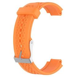 ECSEM Replacement Band Compatible with Garmin Forerunner 25 GPS Running Watch Wristband Fitness Tracker for Smartphone(Female Strap) (Orange)