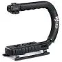 Zeadio Video Action Stabilizing Handle Grip Handheld Stabilizer with Hot-Shoe Mount for Canon Nikon Sony Panasonic Pentax Olympus DSLR Camera Camcorder