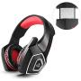 LFJNET V-1 Gaming Headset RGB Illuminated Wired Headphones Universal for Smart Phone Notebook red