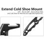 Inverted Handle Sling Video Grip Neck Ring Mounting Extension Arm Holder Handgrip with Microphone Cold Shoe Mount 1/4-20 Locating Holes for Zhiyun Crane 2 Crane Plus FEIYU AK 2000