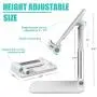 Cell Phone Stand for Desk, Fully Foldable Adjustable Desktop Phone Holder Compatible with iPhone 11 Pro XS Max XR 8 7 6S Plus, Samsung S20+ Note10, Tablets, Charging Accessories Cell Phone Stand for Desk, Fully Foldable Adjustable Desktop Phone Holder Compatible with iPhone 11 Pro XS Max XR 8 7 6S Plus, Samsung S20+ Note10, Tablets, Charging Accessories